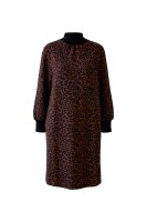 Miss Lagotte Damen Kleid mit Stehkragen gemustert,...