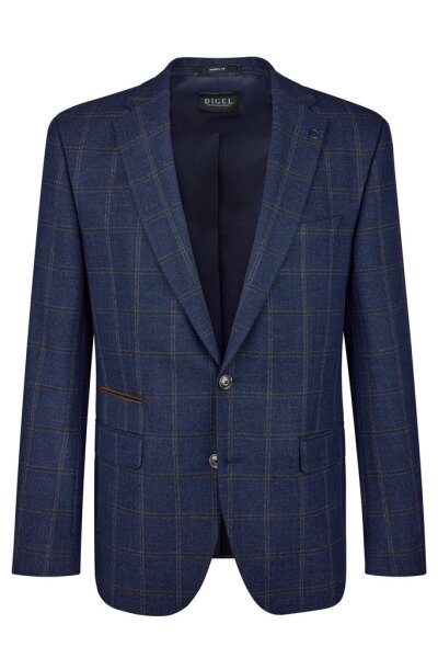 DIGEL Herren Sakko "Erol " Glencheck Muster, blau braun