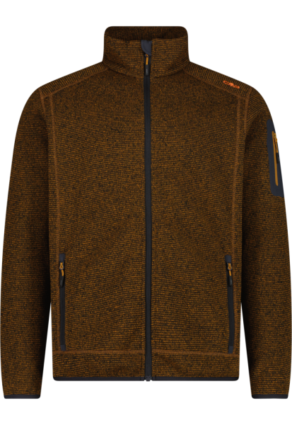 CMP Herren Fleece Jacke, Caramel Anthrazit