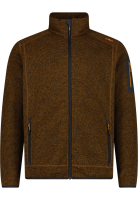 CMP Herren Fleece Jacke, Caramel Anthrazit