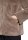 AMBER & JUNE Damen Plüsch Jacke mit Kapuze, braun gold