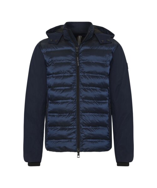 PIERRE CARDIN Herren Winter Jacke mit Kapuze, salute blau