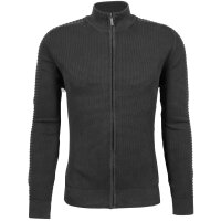 Mode Monte Carlo Herren Strickjacke mit Stehbund und Zip,...