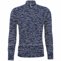 Mode Monte Carlo Herren Strickjacke mit Stehbund und Zip,...