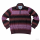 Mode Monte Carlo Herren Sweatshirt mit Troyer Zip, Bordeaux mit schwarz