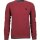 Mode Monte Carlo Herren Sweatshirt Rundhals, Tomatenrot