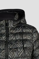 Barbara Lebek Damen Wendejacke Down Free mit Kapuze, schwarz/sand
