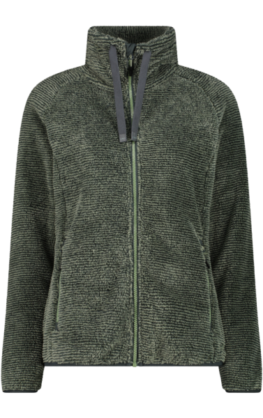 CMP Damen Fleece Plüsch Jacke, Jungle green tea