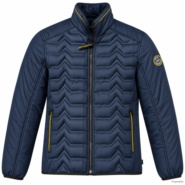 Gate One Herren Winter Blouson Steppjacke, dunkelblau