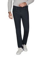 Club of Comfort Herren Chino Hose mit Komfortbund "Garvey" Wool Look, blau