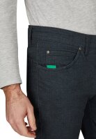 Club of Comfort Herren Chino Hose mit Komfortbund "Garvey" Wool Look, blau