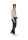 Club of Comfort Herren Chino Hose mit Komfortbund "Garvey" Wool Look, blau