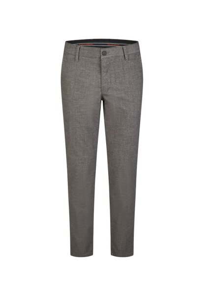 Club of Comfort Herren Chino Hose mit Komfortbund "Garvey" Wool Look, grau