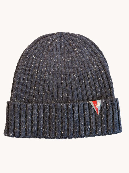A Fish Named Fred Beanie knitted, navy blau