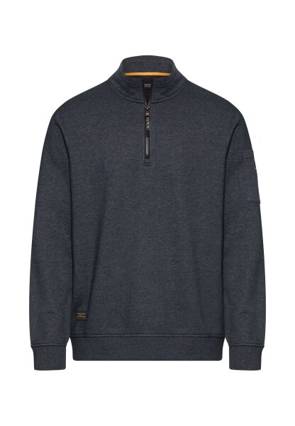 Camel Active Herren Sweatshirt mit Troyerkragen, dark navy