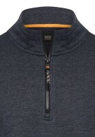 Camel Active Herren Sweatshirt mit Troyerkragen, dark navy