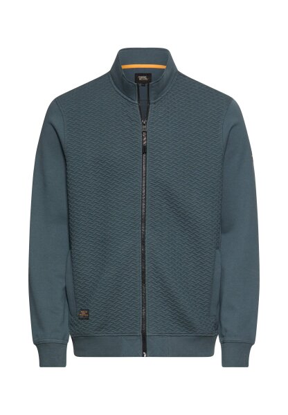 Camel Active Herren Sweatjacke mit leichtem Stehkragen, tinted blue