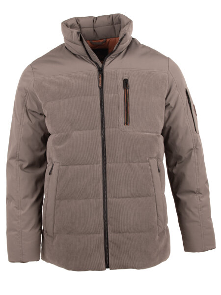 Gate One Herren Winter Cord Blouson Steppjacke, braun