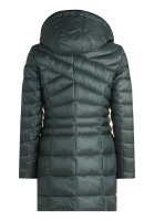 Gil Bret Damen Winter Steppmantel mit Kapuze, dunkelgrün