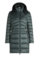 Gil Bret Damen Winter Steppmantel mit Kapuze, dunkelgrün