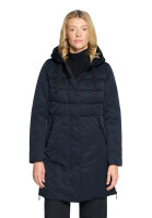 AMBER & JUNE Damen Winter Stepp Jacke mit Kapuze,...