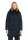 AMBER & JUNE Damen Winter Stepp Jacke mit Kapuze, dunkelblau