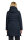 AMBER & JUNE Damen Winter Stepp Jacke mit Kapuze, dunkelblau