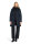 AMBER & JUNE Damen Winter Stepp Jacke mit Kapuze, dunkelblau