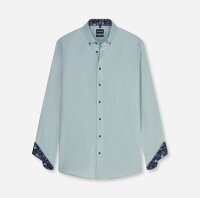 OLYMP Luxor modern fit. Langarm Hemd, Button-down grün
