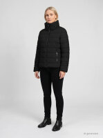 COVERED Damen Winter Jacke RIA mit Stehkragen, schwarz