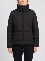 COVERED Damen Winter Jacke RIA mit Stehkragen, schwarz