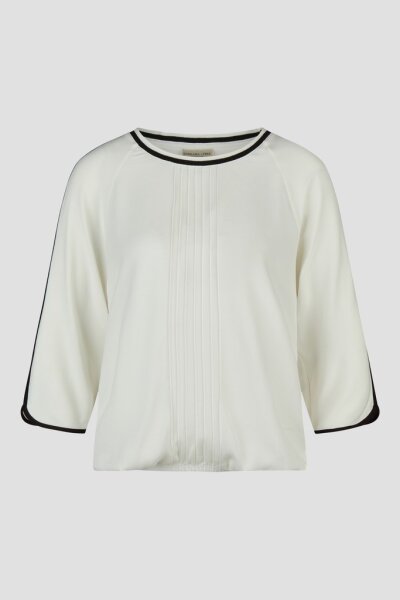 Barbara Lebek Damen 3/4 Arm Blusen Shirt, offwhite weiß