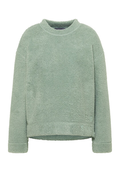 ELBSAND Damen langarm Fleece Pullover Noore, Silt Green