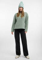 ELBSAND Damen langarm Fleece Pullover Noore, Silt Green