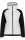 CMP Damen Hybridjacke mit Kapuze, weiß schwarz