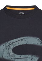 Camel Active Herren T-Shirt mit Logoprint, dark navy blau