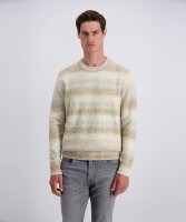 PIERRE CARDIN Herren Pullover gemustert, otter beige grau