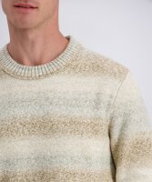 PIERRE CARDIN Herren Pullover gemustert, otter beige grau