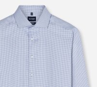OLYMP Luxor modern fit. Langarm Hemd, exquisites Gewebe blau