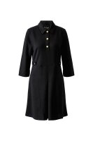 Miss Lagotte Damen Kleid mit Polokragen und goldenen...
