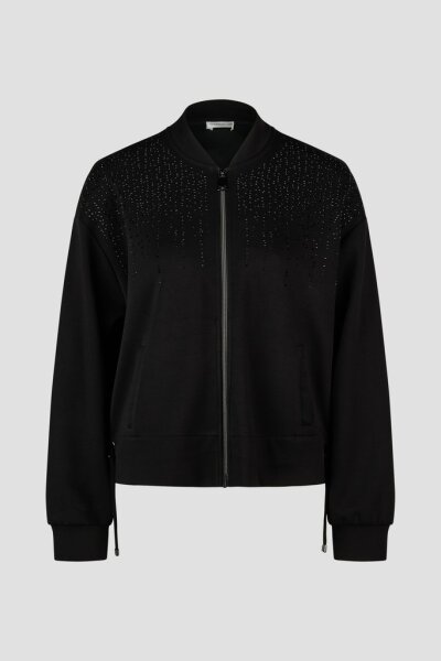Barbara Lebek Damen Shirt Jacke, schwarz