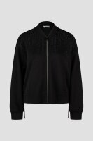 Barbara Lebek Damen Shirt Jacke, schwarz