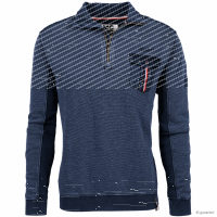 Mode Monte Carlo Herren Sweatshirt mit Troyer Zip,...