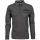 Mode Monte Carlo Herren Langarm Poloshirt Knopf, Anthrazit