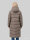 COVERED Damen Mantel JULIA 4 mit Kapuze, Fungi beige Taupe