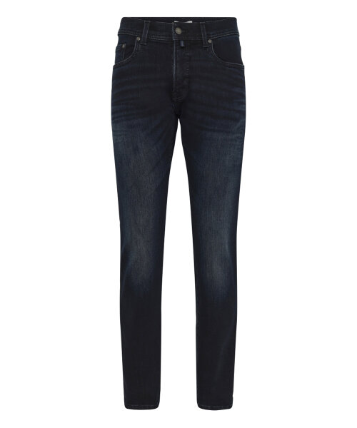 PIERRE CARDIN Herren Thermo Jeans "PC-Lyon tapered" dark blue used buffies