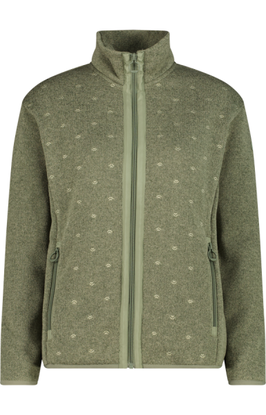 CMP Damen Jacke aus Jacquard-Fleece, Green Tea