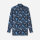 OLYMP Luxor modern fit langarm Hemd Blüten-Print marine gemustert