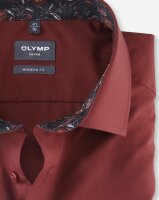 OLYMP Luxor modern fit langarm Hemd bordeaux 42